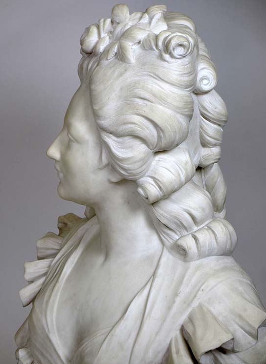 A Very Fine and Large French 19th Century White Carrara Marble Bust of ...