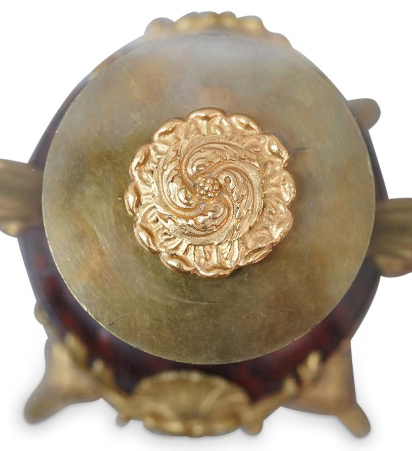 A Fine Pair of French Louis XV Style Ormolu Mounted Rouge Griotte